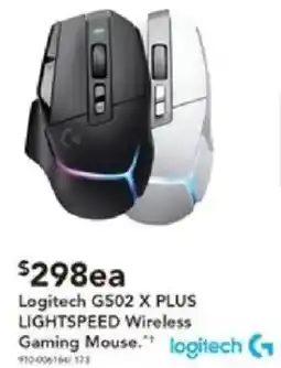 Harvey Norman Logitech G502 X PLUS LIGHTSPEED Wireless Gaming Mouse offer