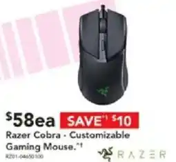 Harvey Norman Razer Cobra - Customizable Gaming Mouse offer