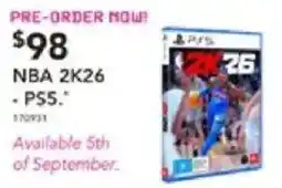 Harvey Norman NBA 2K26 - PS5 offer