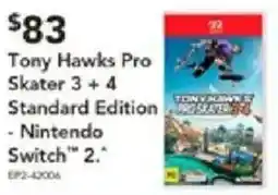 Harvey Norman Tony Hawks Pro Skater 3 + 4 Standard Edition - Nintendo Switch 2 offer