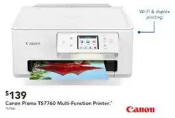 Harvey Norman Canon Pixma TS7760 Multi-Function Printer offer