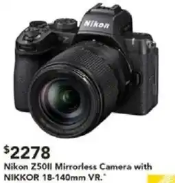Harvey Norman Nikon 25011 Mirrorless Camera with NIKKOR 18-140mm VR offer