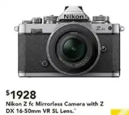 Harvey Norman Nikon Z fc Mirrorless Camera with Z DX 16-50mm VR SL Lens offer