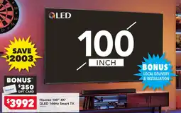 Harvey Norman Hisense 100 4K QLED 144Hz Smart TV offer