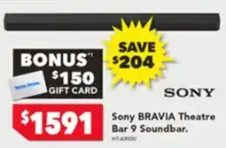 Harvey Norman Sony BRAVIA Theatre Bar 9 Soundbar offer