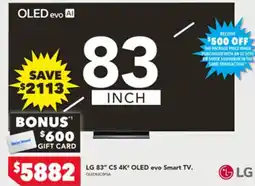Harvey Norman LG 83 C5 4K OLED evo Smart TV offer