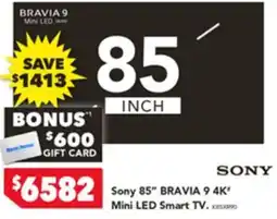 Harvey Norman Sony 85 BRAVIA 94K Mini LED Smart TV offer