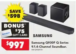 Harvey Norman Samsung Q930F Q Series 9.1.4-Channel Soundbar offer