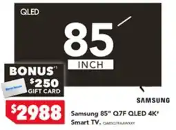 Harvey Norman $2988 Samsung 85 Q7F QLED 4K Smart TV offer