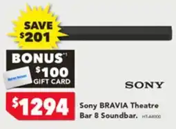 Harvey Norman Sony BRAVIA Theatre Bar 8 Soundbar offer
