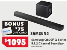 Harvey Norman Samsung Q800F Q Series 5.1.2-Channel Soundbar offer