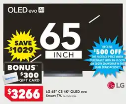 Harvey Norman LG 65 C5 4K OLED evo Smart TV offer
