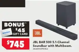 Harvey Norman JBL BAR 500 5.1-Channel Soundbar with Multibeam offer