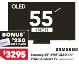 Harvey Norman Samsung 55 590F OLED 4K Vision AI Smart TV offer