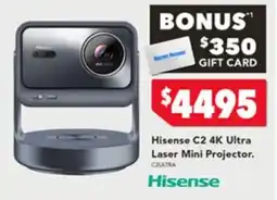 Harvey Norman Hisense C2 4K Ultra Laser Mini Projector offer