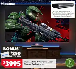 Harvey Norman Hisense PX3 TriChroma Laser Cinema Projector offer