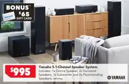 Harvey Norman Yamaha 5.1-Channel Speaker System offer