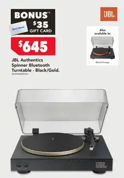Harvey Norman JBL Authentics Spinner Bluetooth Turntable offer