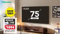 Harvey Norman Hisense 75 Q6QAU 4K QLED Smart TV offer