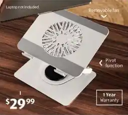 ALDI Laptop Stand with Removable Fan offer