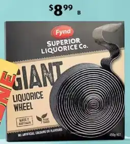 ALDI Fyna Giant Liquorice Wheel offer