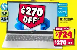 JB Hi-Fi 15" notebook offer
