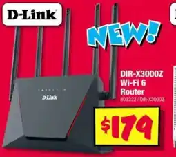 JB Hi-Fi Dir-x3000z wi-fi 6 router offer