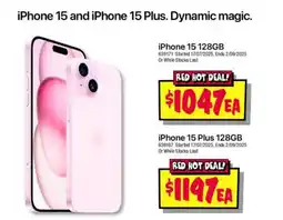 JB Hi-Fi Iphone 15 128gb offer