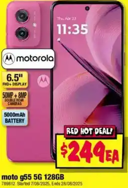 JB Hi-Fi Moto g55 5g 128gb offer