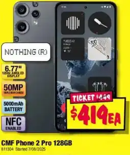 JB Hi-Fi Cmf phone 2 pro 128gb offer
