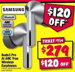 JB Hi-Fi Buds3 pro ai anc true wireless earphones offer