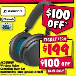 JB Hi-Fi Accentum wireless noise cancelling over-ear headphones offer