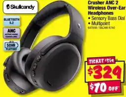 JB Hi-Fi Crusher anc 2 wireless over-ear headphones offer