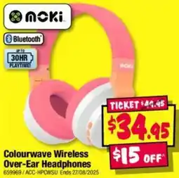 JB Hi-Fi Colourwave wireless over-ear headphones offer