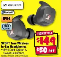 JB Hi-Fi Sport true wireless in-ear headphones offer