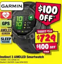 JB Hi-Fi Instinct 3 amoled smartwatch offer