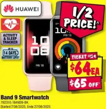 JB Hi-Fi Band 9 smartwatch offer