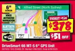 JB Hi-Fi Drivesmart 66 mt-s 6" gps unit offer