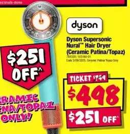 JB Hi-Fi Dyson Supersonic Nural Hair Dryer offer