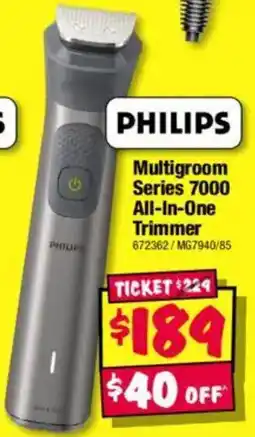 JB Hi-Fi Multigroom series 7000 all-in-one trimmer offer