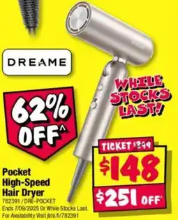 JB Hi-Fi Pocket high-speed hair dryer offer