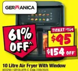 JB Hi-Fi 10 litre air fryer with window offer