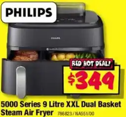 JB Hi-Fi 5000 series 9 litre xxl dual basket steam air fryer offer
