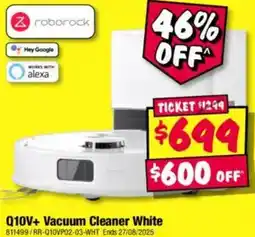 JB Hi-Fi Q10v+ vacuum cleaner white offer