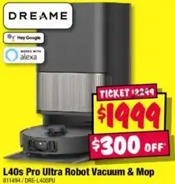 JB Hi-Fi L40s pro ultra robot vacuum & mop offer