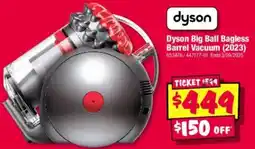 JB Hi-Fi Dyson big ball bagless barrel vacuum offer