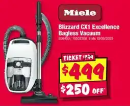 JB Hi-Fi Blizzard cx1 excellence bagless vacuum offer