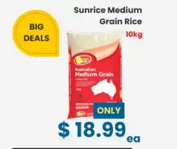 Fresh Plus Supermarkets Sunrice medium grain rice offer