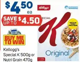 Foodland Kellogg's Special K or Nutri Grain offer