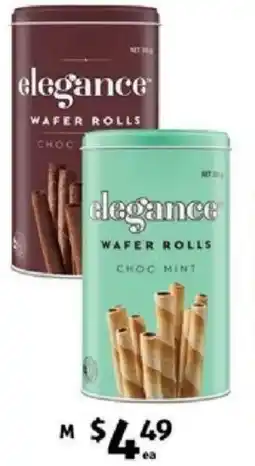 ALDI Elegance Wafer Rolls offer